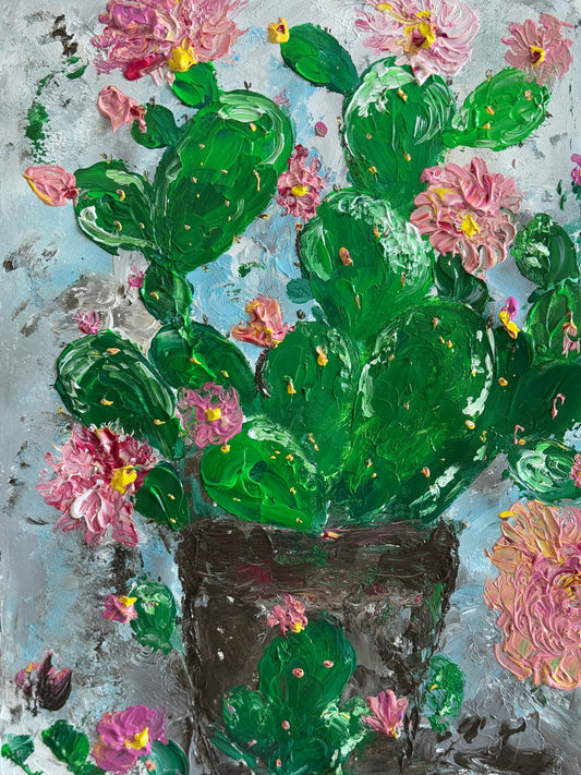 Cactus on a vase