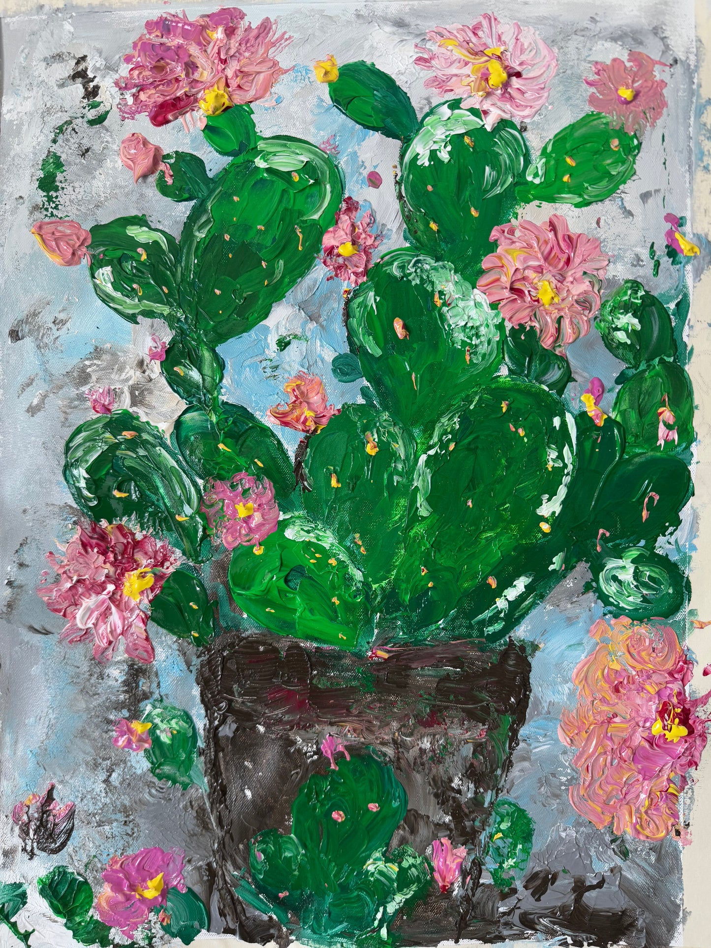 Cactus on a vase
